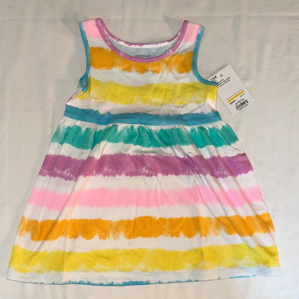 Jumping Beans Colorful Tie-Dye Dress